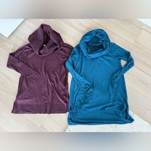 Gibson and Caslon Women's Sweaters in Burgundy and Teal bundle